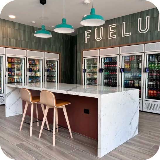 AI smart coolers in an apartment amenity market